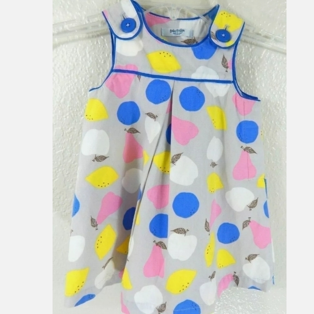 Baby Boden Fruit Print Sleeveless Dress